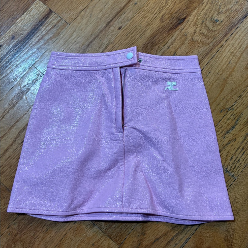COURREGES Pink Mini Skirt Size 34 - Picture 3 of 3
